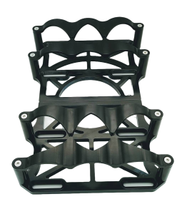 Granatelli Motor Sports - Granatelli Motor Sports (2) 6 Volt OPTIMA Battery Tray SET Black