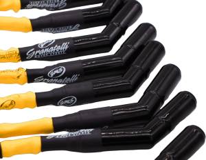 Granatelli Motor Sports - 12 inch Yellow "0 ohm" High Performance Spark Plug Wires With Ceramic Boots 28-1629-CBY