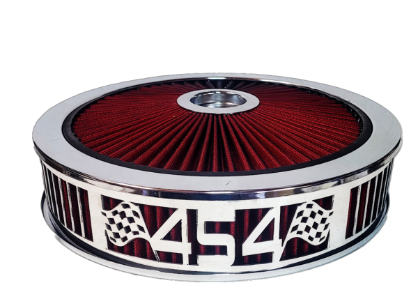 Granatelli Motor Sports - Blingz Beauty Bandz Red and Chrome Air Filter Assembly , 454