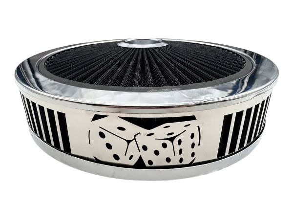Granatelli Motor Sports - Blingz Beauty Bandz Black And Chrome Air Filter Assembly , Craps