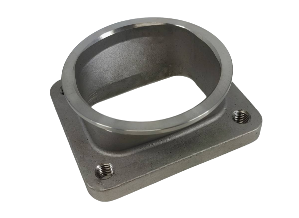 Granatelli Motorsports - Granatelli Motorsports Turbo Adapter, Cast. 3.0" V-Band to T4 Housing, Threaded