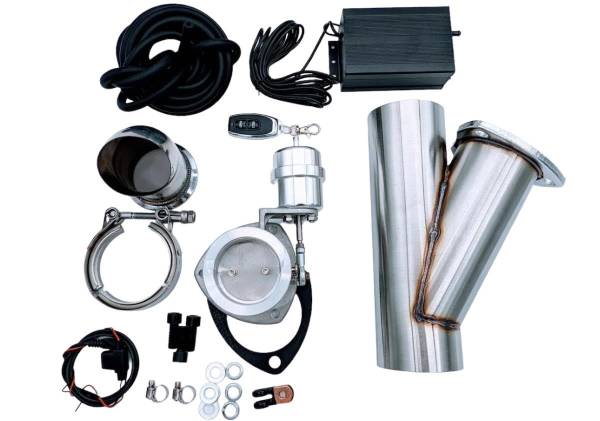 Granatelli Motorsports - Granatelli Motor Sports Vacuum/ Pressure Controlled Electronic Exhaust Cutout Systems - Stainless Steel Weld In 309625