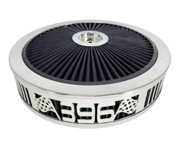 Granatelli Motorsports - Blingz Beauty Bandz Black and Chrome Air Filter Assembly , 396