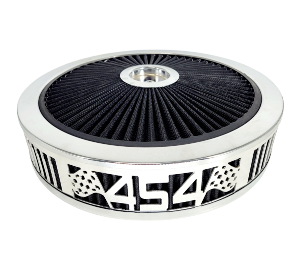 Granatelli Motorsports - Blingz Beauty Bandz Black and Chrome Air Filter Assembly , 454