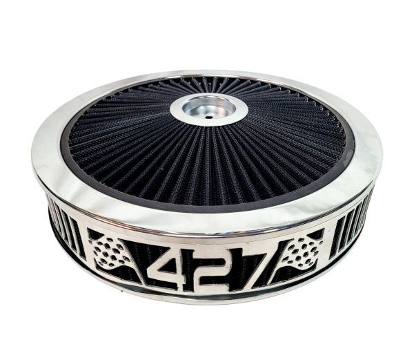 Granatelli Motorsports - Blingz Beauty Bandz Black and Chrome Air Filter Assembly , 427