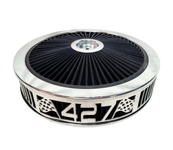 Granatelli Motor Sports - Blingz Beauty Bandz Black and Chrome Air Filter Assembly , 427