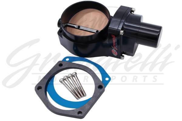 Granatelli Motor Sports - Granatelli Motor Sports GM LS3 6.2L Drive-By-Wire Billet Throttle Body Black GMTBLS3B