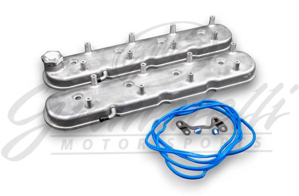 Granatelli Motor Sports - Granatelli Motor Sports LS Valve Cover Cast Finish, 4.8, 5.3, 5.7, 6.0, 6.2, 7.0L, Pair