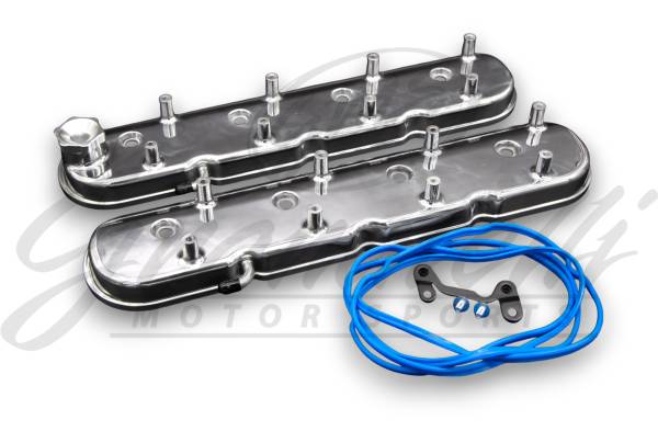 Granatelli Motor Sports - Granatelli Motor Sports LS Valve Cover Polished Finish, 4.8, 5.3, 5.7, 6.0, 6.2, 7.0L, Pair