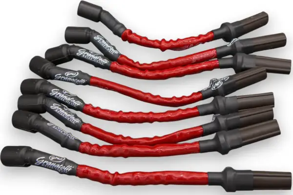 Granatelli Motor Sports - Granatelli Motor Sports "0 ohm" High Performance Spark Plug Wires Red 28-1545HTR