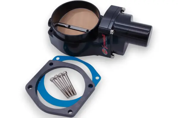 Granatelli Motor Sports - Granatelli Motor Sports GM LS3 6.2L Drive-By-Wire Billet Throttle Body Black GMTBLS3B