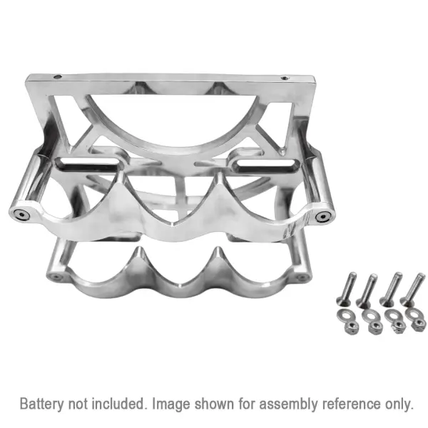 Granatelli Motor Sports - Granatelli Motor Sports 6 Volt OPTIMA Battery Tray - Billet