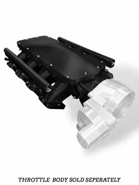 Granatelli Motor Sports ZILLA Black Billet LS Manifold – 105MM Inlet