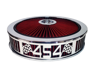 Blingz Beauty Bandz Red and Chrome Air Filter Assembly , 454