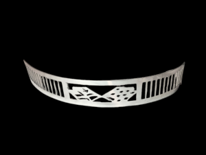 Blingz Beauty Bandz, 14" Diameter, 3" Tall Air Cleaner Grill - Checkered Flags