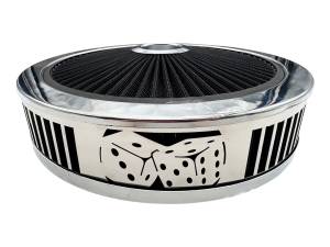 Blingz Beauty Bandz Black And Chrome Air Filter Assembly , Craps 