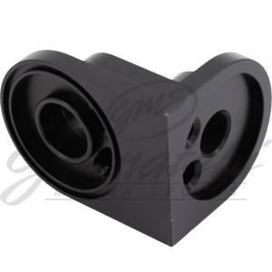 Oil Filter Adapter Rotates 90 Degree Black Billet For use on Ford 5.0L Engines - Image 3