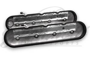 Granatelli Motor Sports - Granatelli Motor Sports LS Valve Cover with Integral Angled Coil Mounts Black Wrinkle Finish, 4.8, 5.3, 5.7, 6.0, 6.2, 7.0L, Pair - Image 2