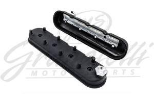 Granatelli Motor Sports - Granatelli Motor Sports  LS Tall Valve Cover Black Wrinkle Finish, 4.8, 5.3, 5.7, 6.0, 6.2, 7.0L, Pair - Image 2