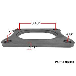 Granatelli Motor Sports - Granatelli Motor Sports Oval Exhaust Flange, 3 Inch, Stainless Steel - Image 3