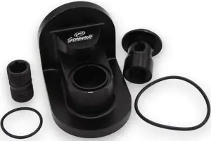 Oil Filter Adapter Rotates 90 Degree Black Billet For use on Ford 5.0L Engines