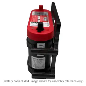 Granatelli Motor Sports - Granatelli Motor Sports 6 Volt OPTIMA Battery Tray - Billet Black - Image 9