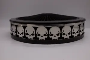 Granatelli Motor Sports - Blingz Beauty Bandz Black Air Filter Assembly , Skullz - Image 2