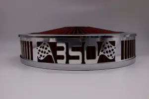 Granatelli Motor Sports - Blingz Beauty Bandz Red and Chrome Air Filter Assembly , 350 - Image 2