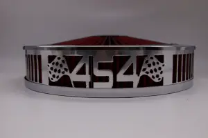 Granatelli Motor Sports - Blingz Beauty Bandz Red and Chrome Air Filter Assembly , 454 - Image 2