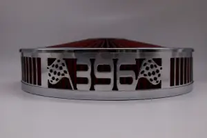 Granatelli Motor Sports - Blingz Beauty Bandz Red and Chrome Air Filter Assembly , 396 - Image 2