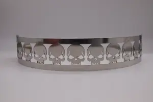 Granatelli Motor Sports - Blingz Beauty Bandz, 14" Diameter, 3" Tall Air Cleaner Grill - Skulls - Image 2