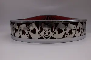 Granatelli Motor Sports - Blingz Beauty Bandz Red and Chrome Air Filter Assembly , Jokers Wild - Image 2