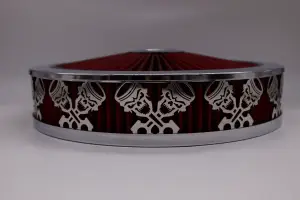 Granatelli Motor Sports - Blingz Beauty Bandz Red and Chrome Air Filter Assembly , Skullz and Rods - Image 2