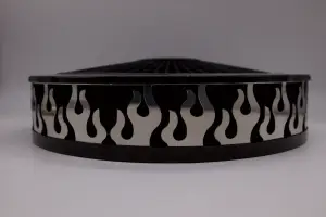 Granatelli Motor Sports - Blingz Beauty Bandz Black Air Filter Assembly , Flames - Image 2