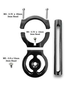 Granatelli Motor Sports - 1.652" Race Belt Residual Slack Harness Collar - Black - Image 3