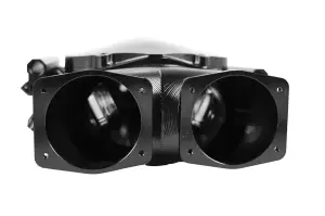 Granatelli Motor Sports - Granatelli Motor Sports MEGAZILLA Black Billet LS Manifold – Twin 103mm Inlets - Image 2