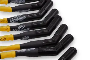 Granatelli Motor Sports - 8 inch Yellow  "0 ohm" High Performance Spark Plug Wires With  Ceramic boots 28-1811-CBY - Image 2