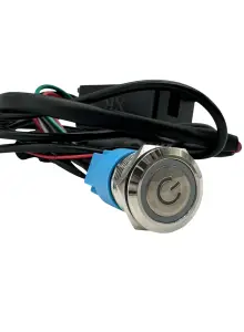 Granatelli Motor Sports - Granatelli Motor Sports Billet Illuminated Exhaust Cutout Push Button- "CHROME" - Image 2