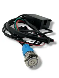 Granatelli Motor Sports - Granatelli Motor Sports Billet Illuminated Exhaust Cutout Push Button- "CHROME" - Image 1